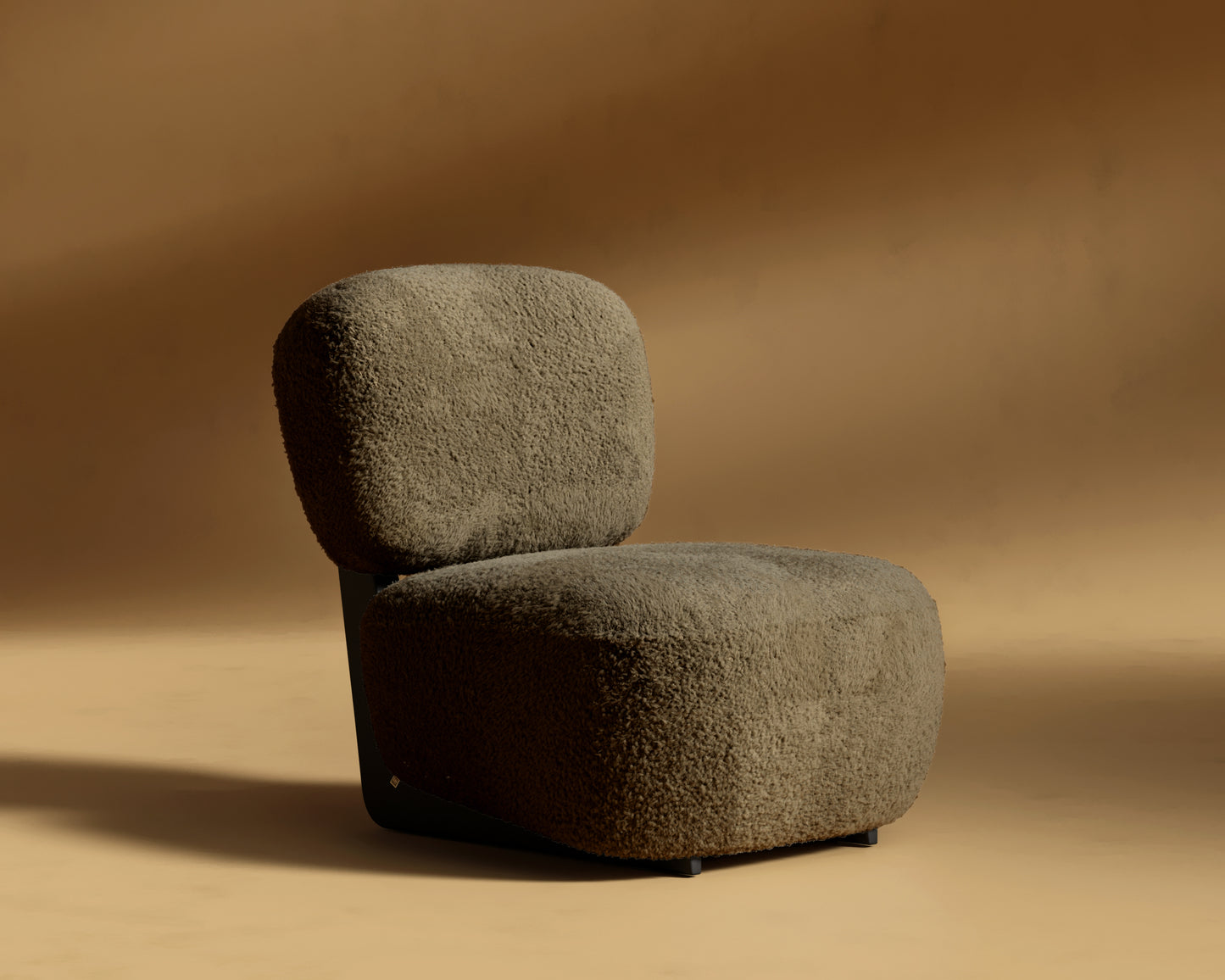 Toro_Lounge_Chair_Shearling - Espresso