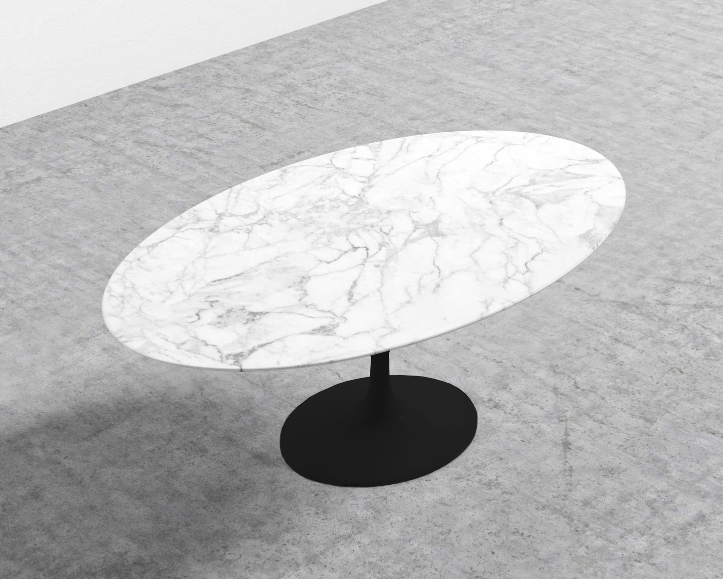 Tulip Table Oval - Carrara