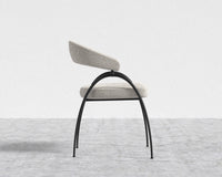Uma Dining Chair - Black Frame - Chatou Boucle - Pearl