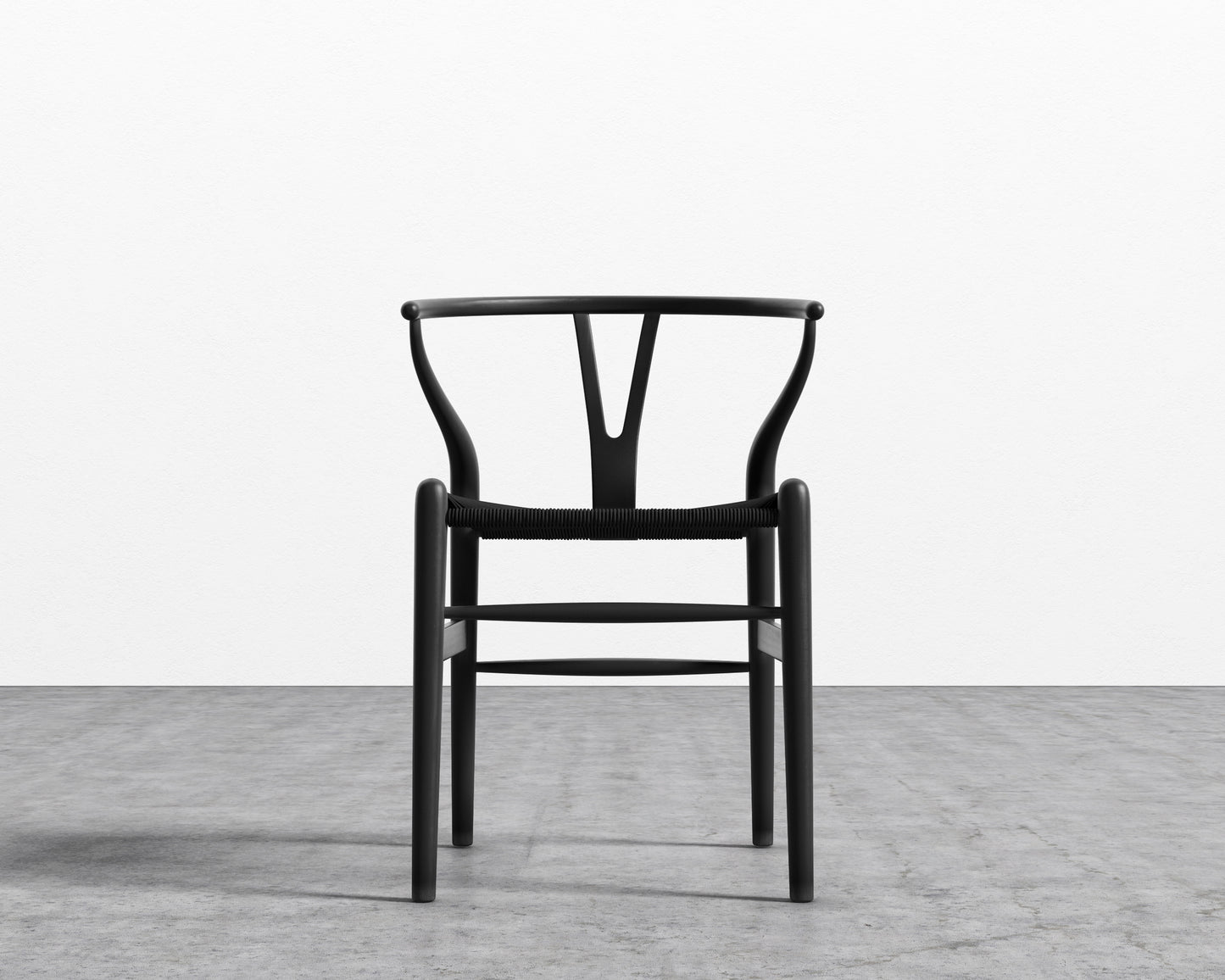 Wishbone Chair - Black w/ Black Seat