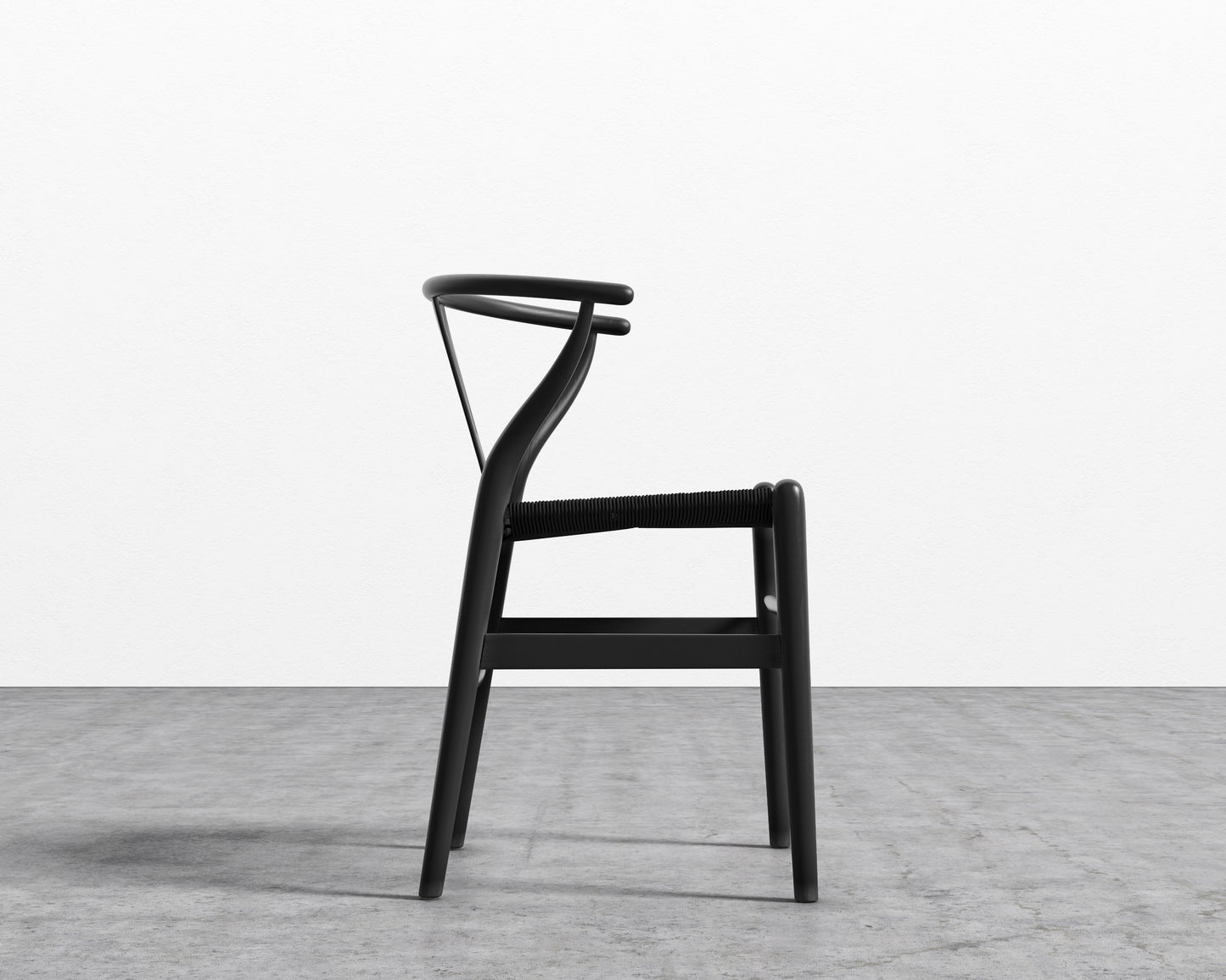 Wishbone Chair - Black w/ Black Seat