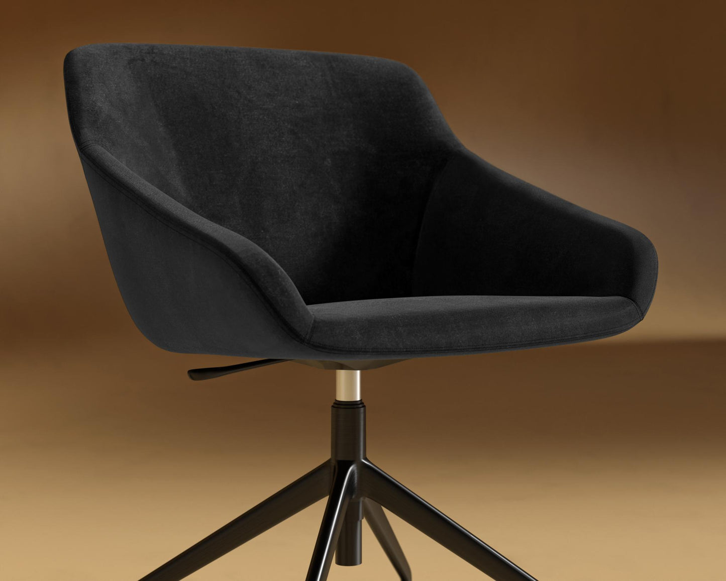 Rocco_Office_Chair_Plush_Velvet_Black