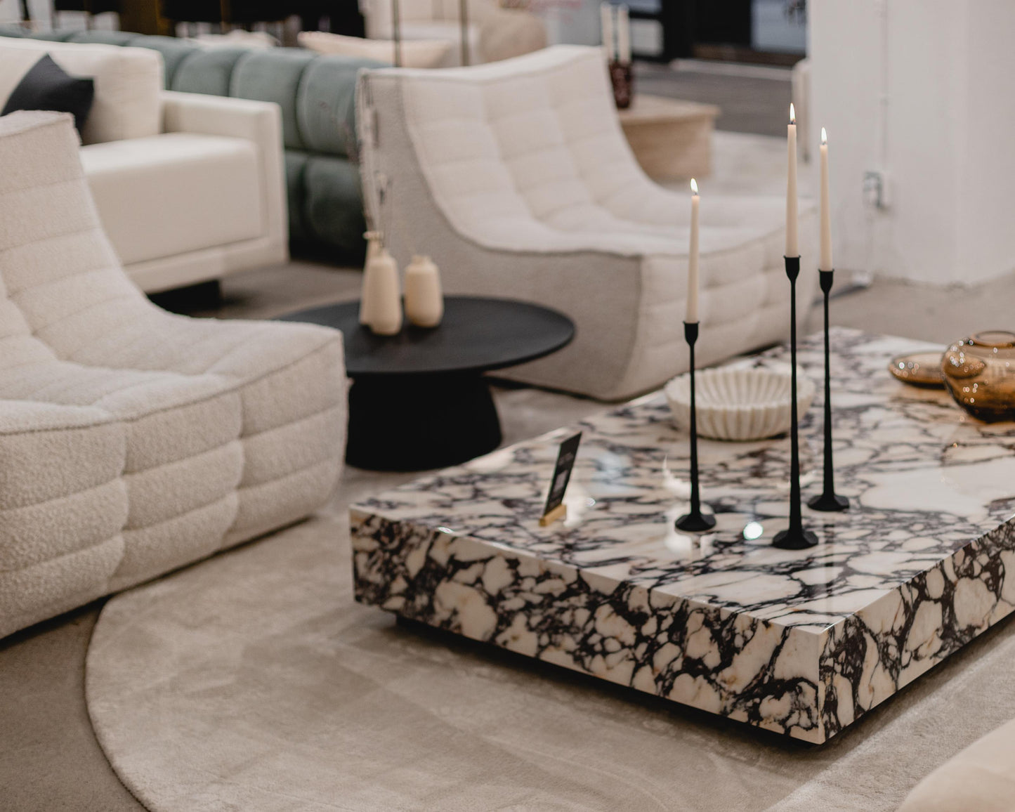 Liza Coffee Table - Marble (Black Label)