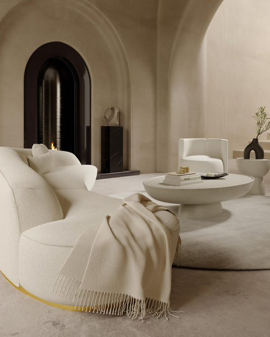 Liza Pedestal - Marble