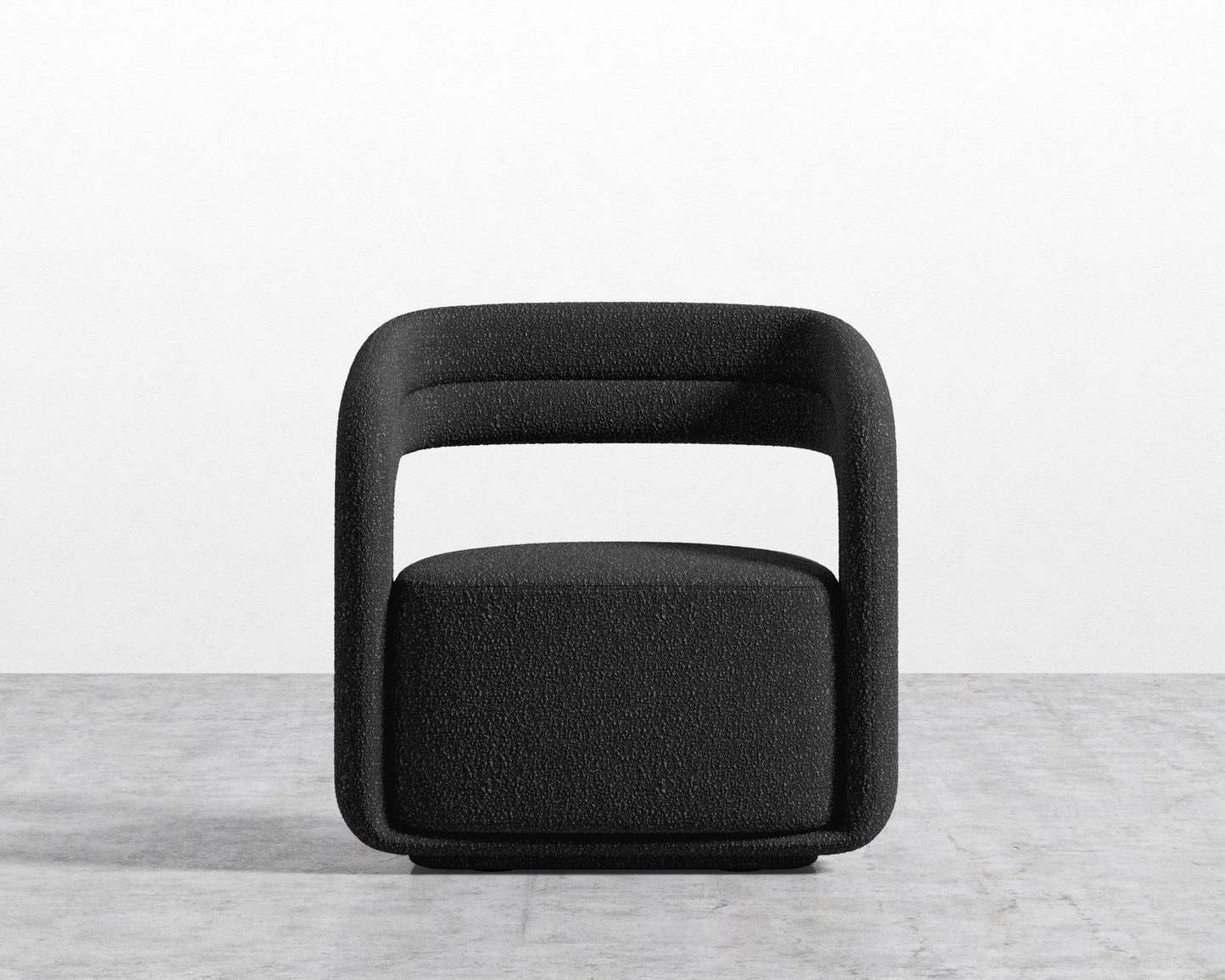 Mia Lounge Chair - Chatou Boucle - Caviar