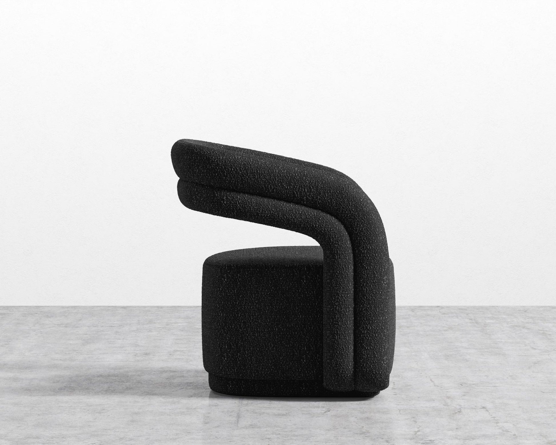 Mia Lounge Chair - Chatou Boucle - Caviar