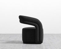 Mia Lounge Chair - Chatou Boucle - Caviar