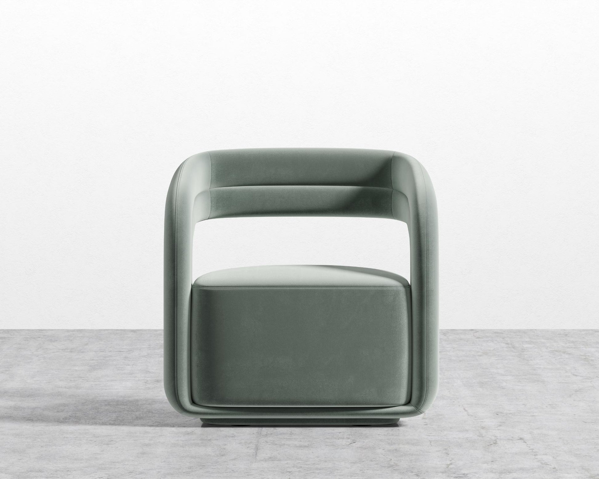Mia Lounge Chair - Plush Velvet - Moonstone