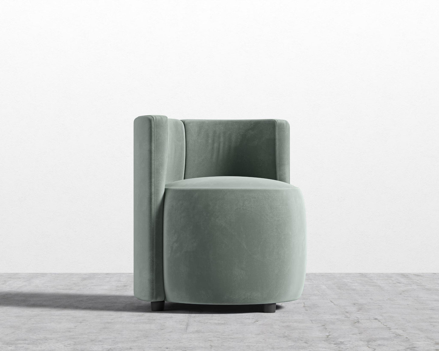 Nova Lounge Chair - Plush Velvet - Moonstone