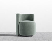Nova Lounge Chair - Plush Velvet - Moonstone