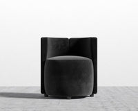 Nova Lounge Chair -  Plush Velvet - Black