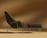 Womb_Chair_Ottoman_Shearling_Espresso