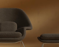 Womb_Chair_Ottoman_Shearling_Espresso