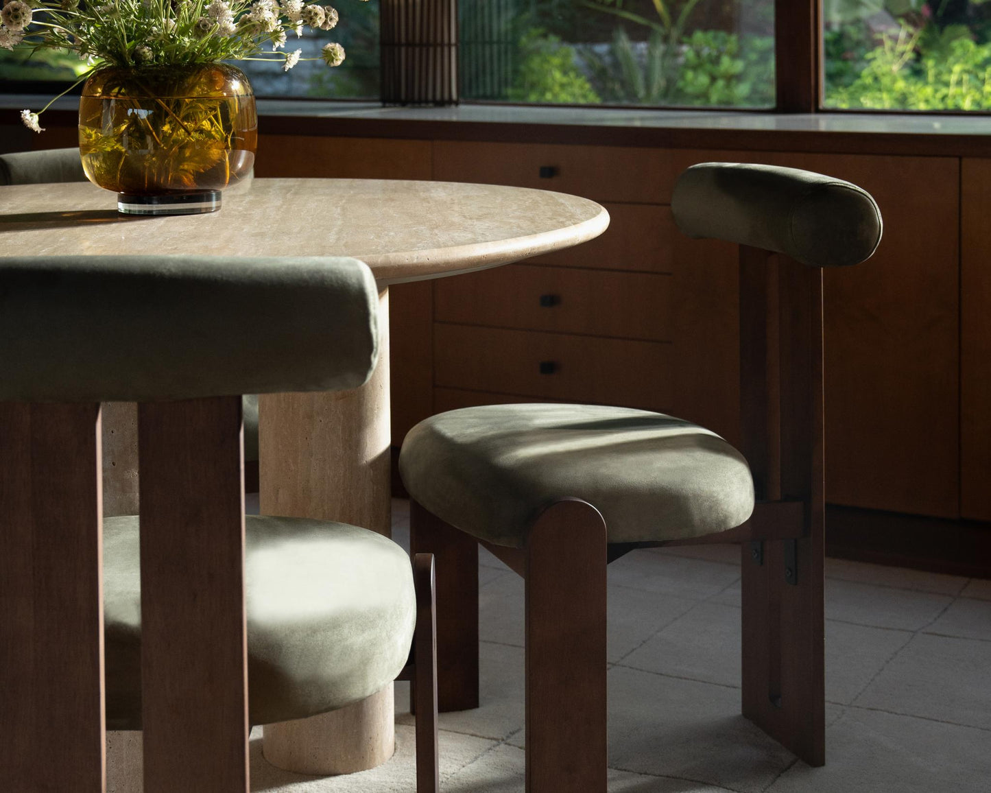 Tola dining chair in sage