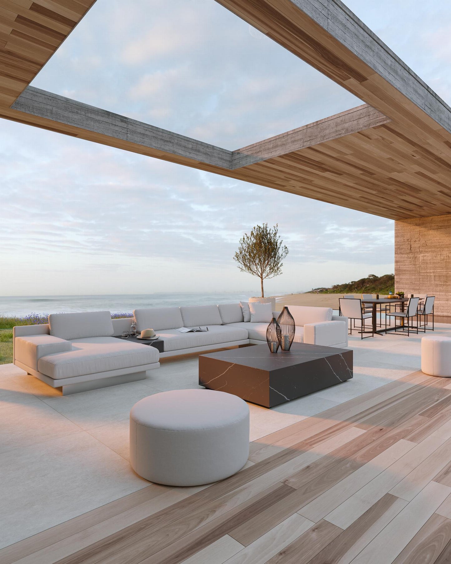 Nova Outdoor Pouf - Large