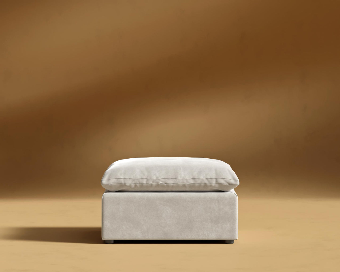 Nuvo_Ottoman_Venice_Vegan_Suede - Latte
