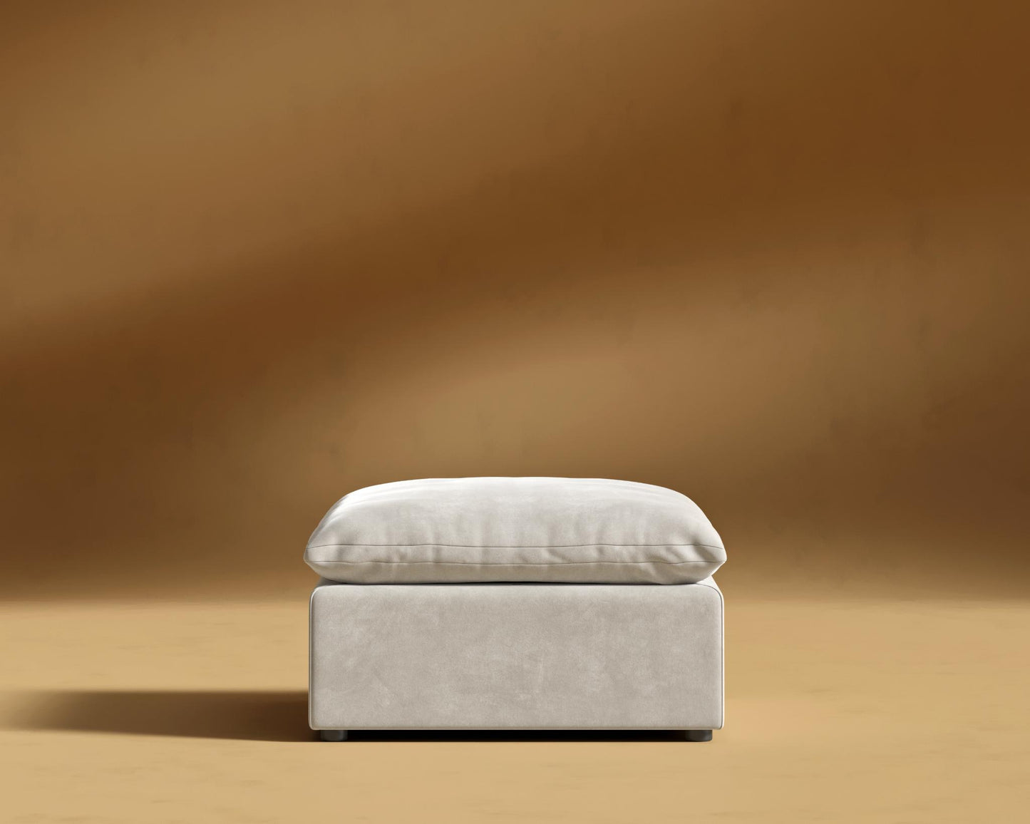 Nuvo_Ottoman_Venice_Vegan_Suede - Latte