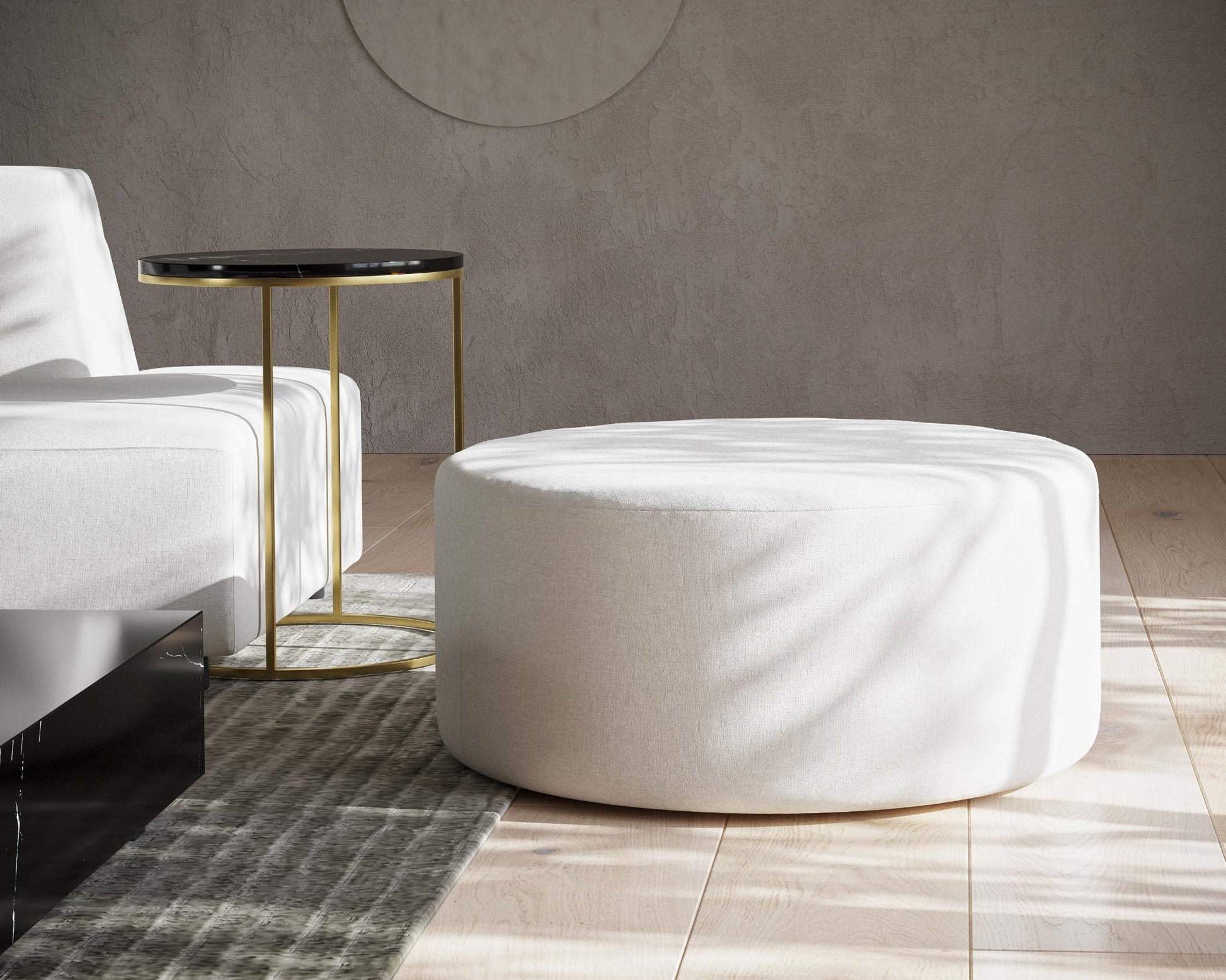 Nova Pouf featuring Aaren End Table and Mika Modular