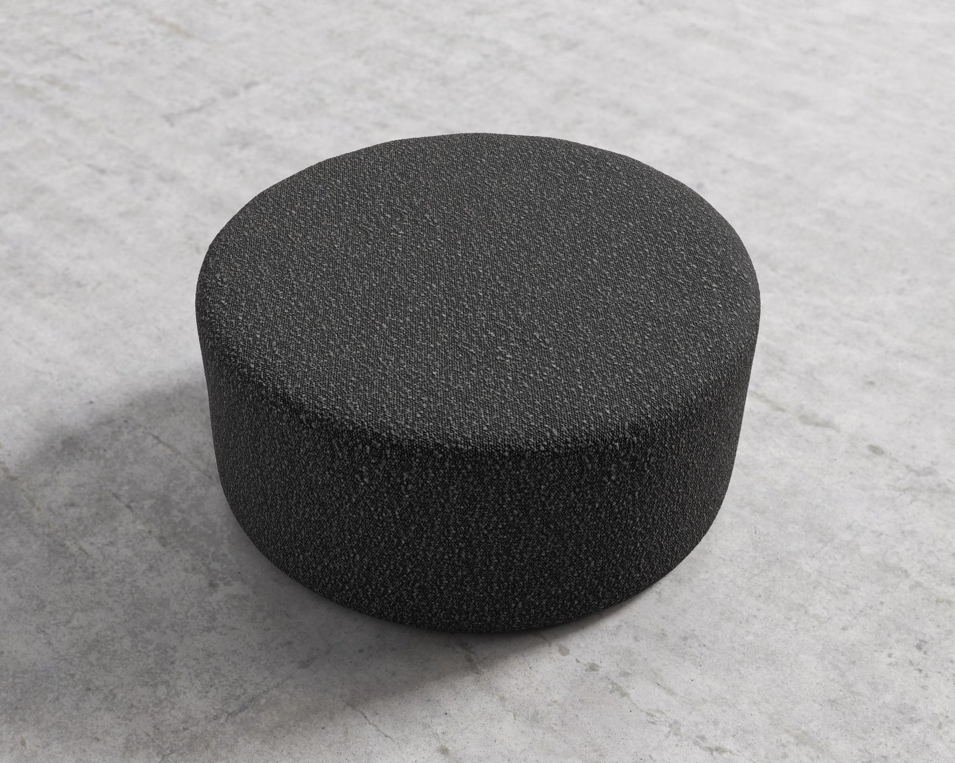 Nova Pouf Large - Chatou Boucle - Caviar