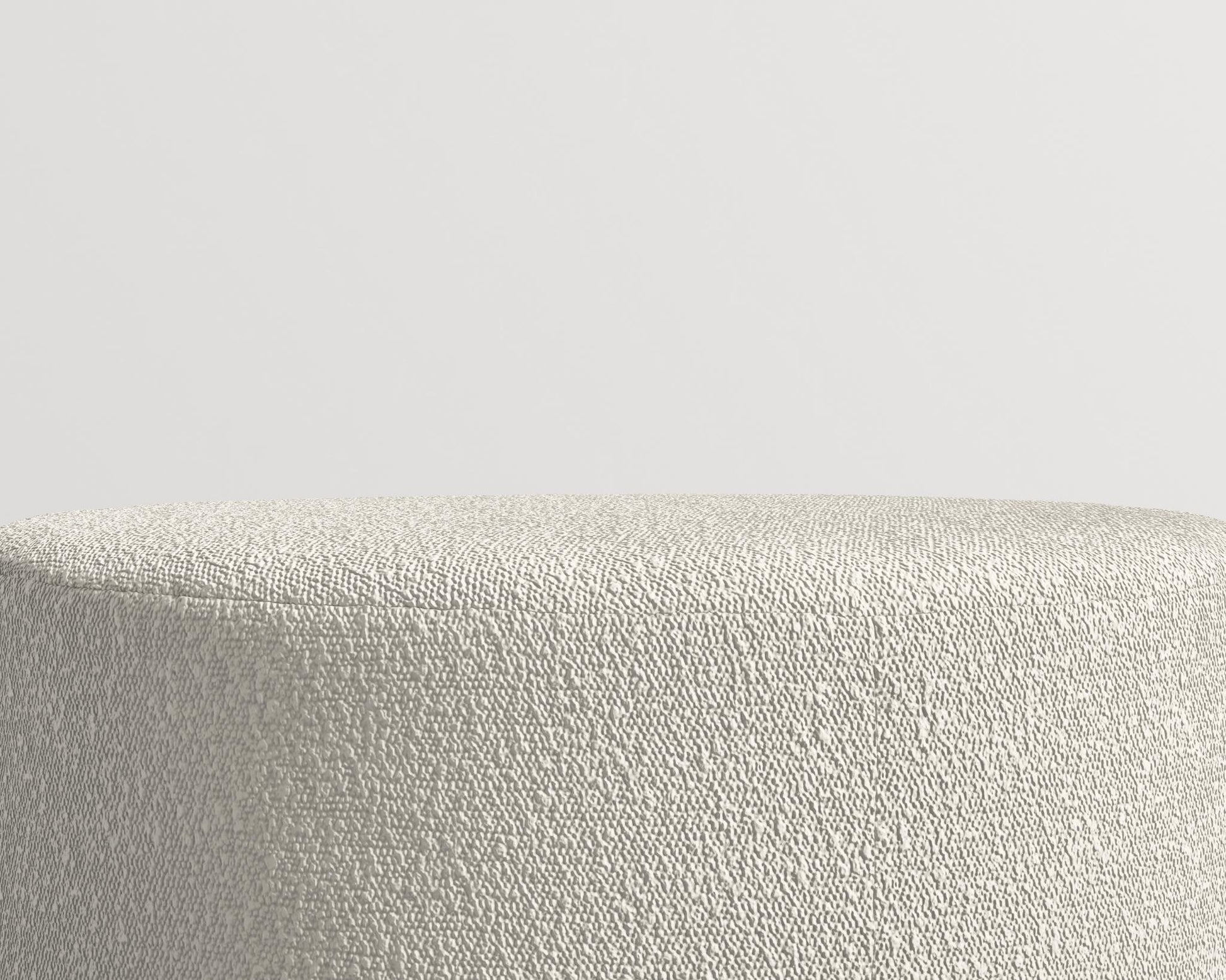 Nova Pouf Large - Chatou Boucle - Pearl