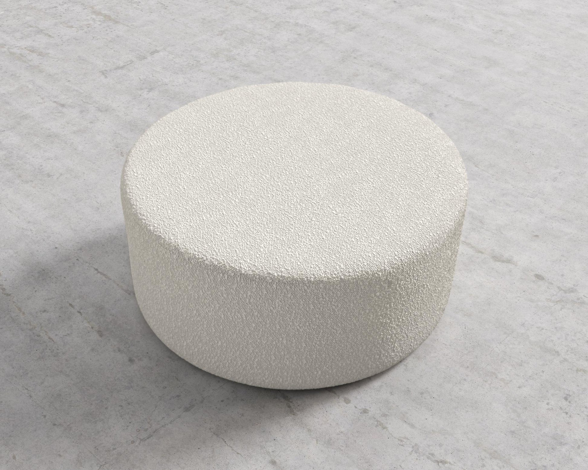 Nova Pouf Large - Chatou Boucle - Pearl