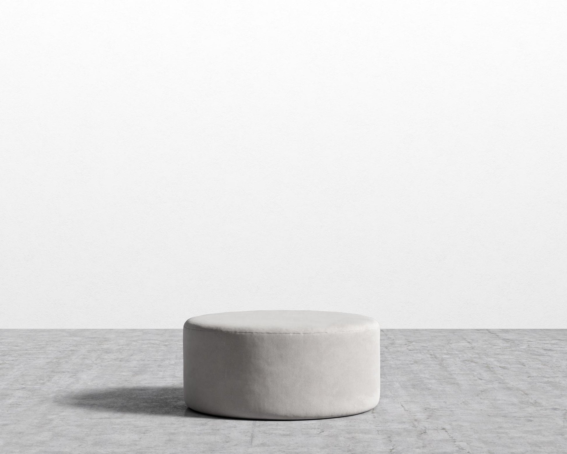 Nova Pouf Large - Venice Vegan Suede - Chiffon