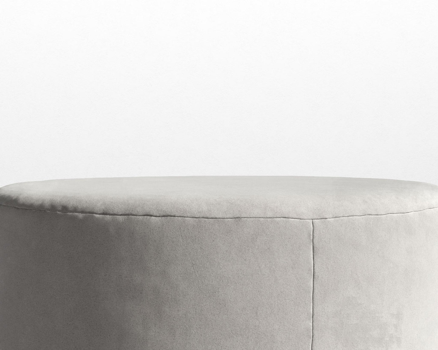 Nova Pouf Large - Venice Vegan Suede - Chiffon