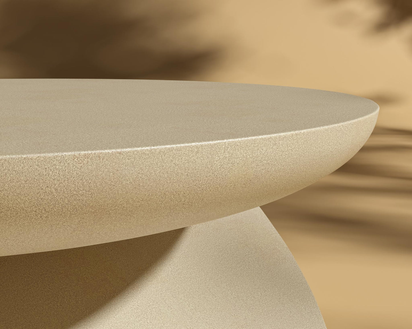 Ophira Coffee Table - Ivory Waxed