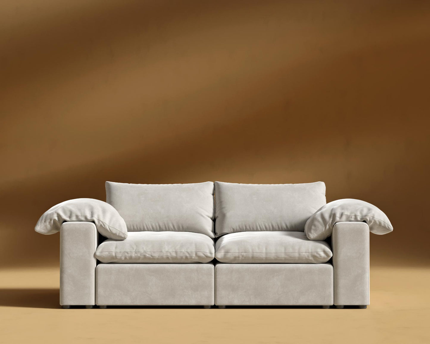 Nuvo_Sofa_Venice_Vegan_Suede - Latte