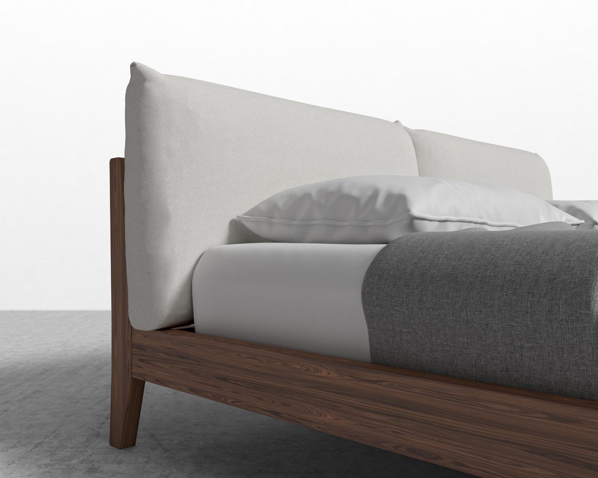 Mikkel Bed - King - Walnut - Alesund