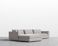 Milo Modular Sectional - Venice Vegan Suede - Chiffon