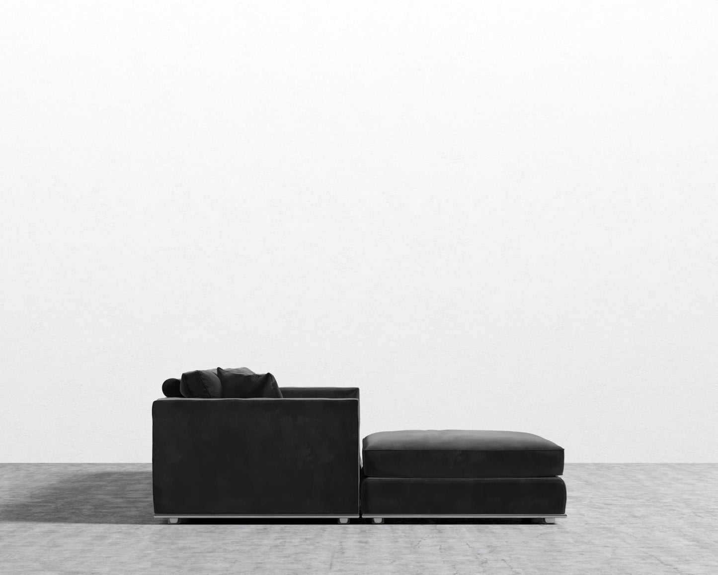 Milo Modular Sectional - Plush Velvet - Black