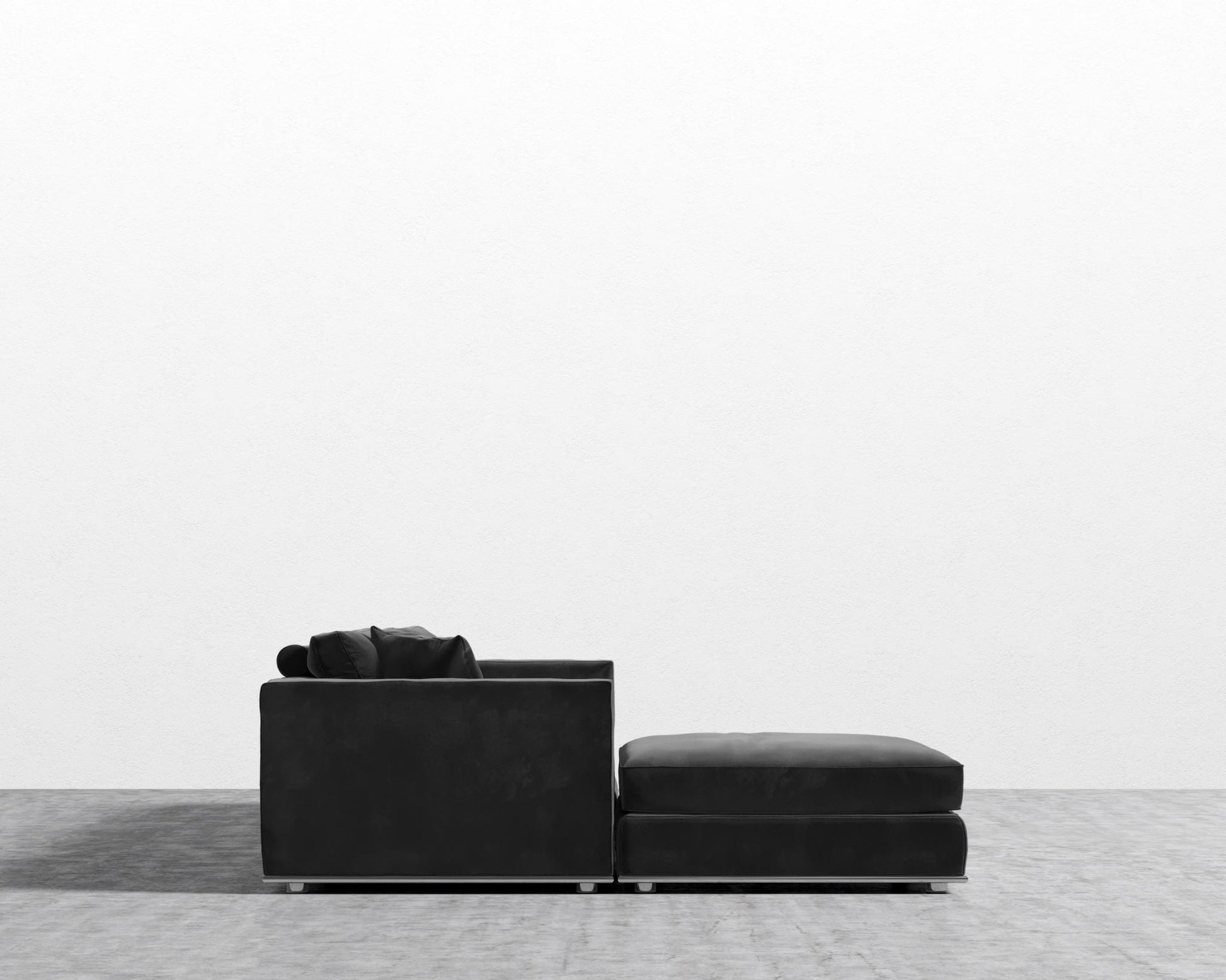 Milo Modular Sectional - Plush Velvet - Black