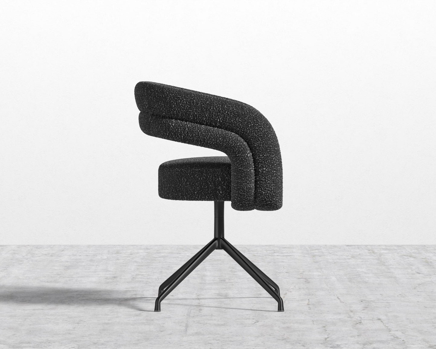 Mia Dining Chair - Chatou Boucle - Caviar