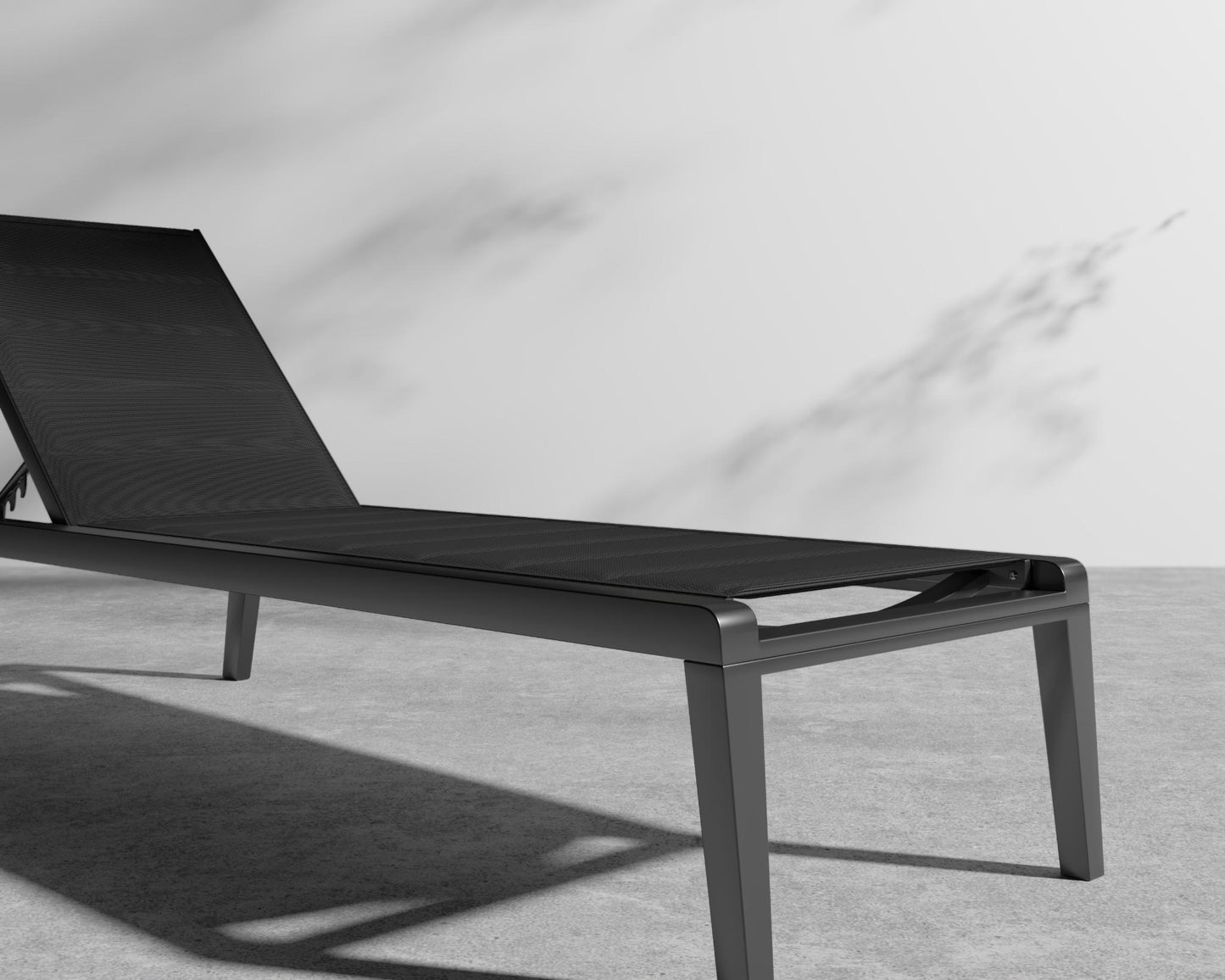 Preston Outdoor Lounger - Black