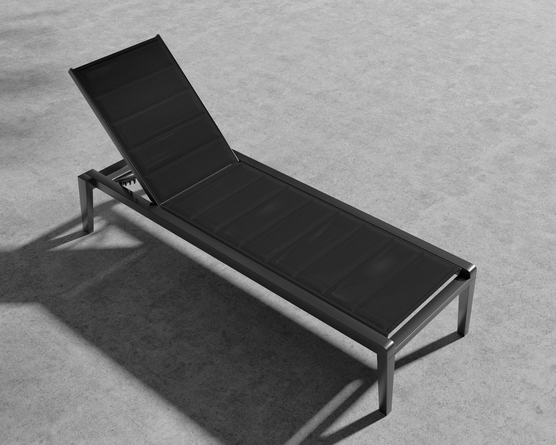 Preston Outdoor Lounger - Black