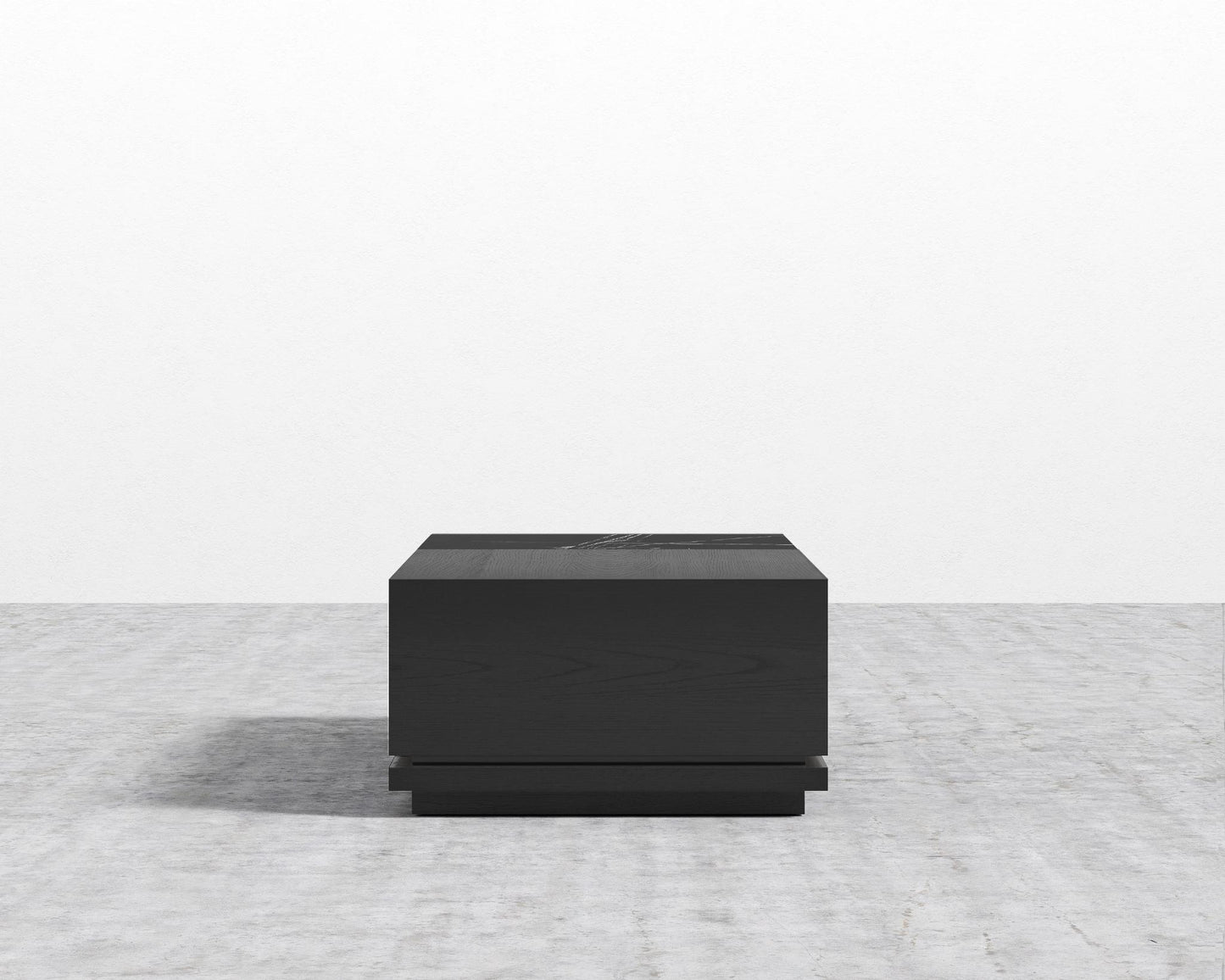 Truman Coffee Table - Black Oak - Black Marble