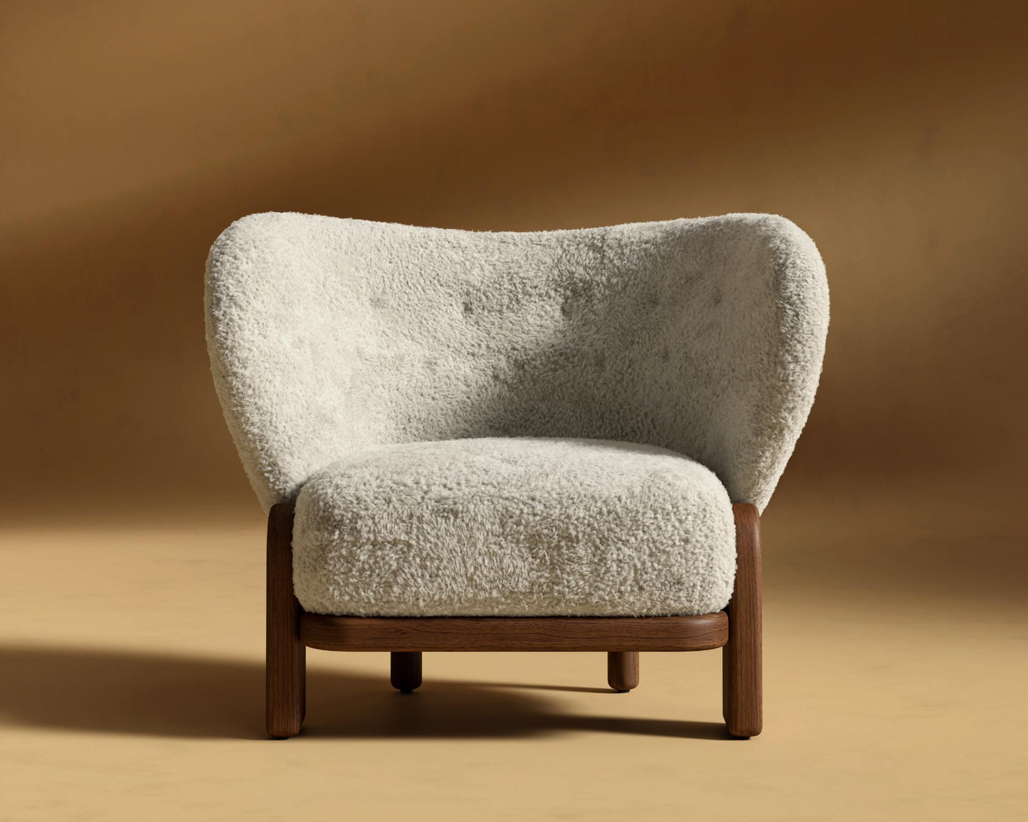 Pallas_Lounge_Chair_Shearling - Almond
