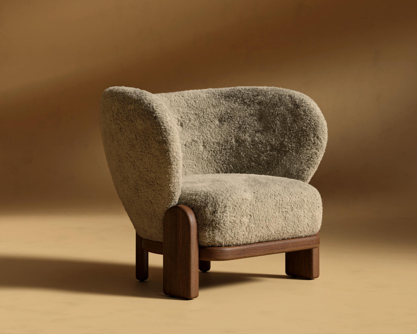 Pallas_Lounge_Chair_Shearling - Fawn