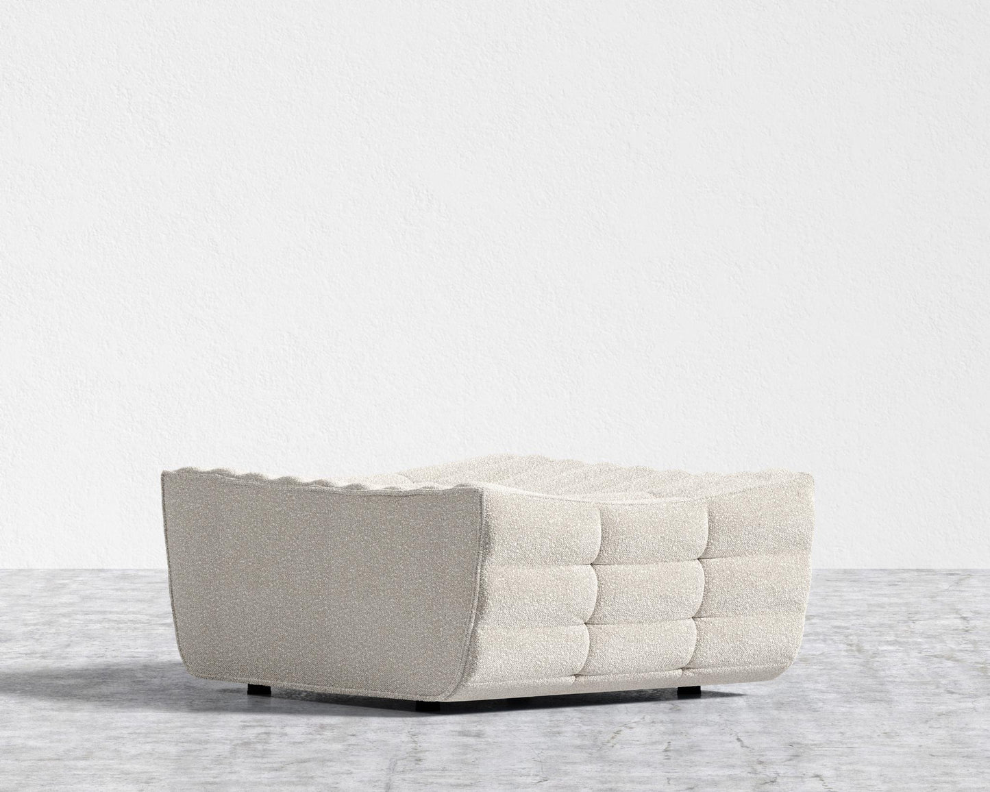 Tanner Ottoman - Chatou Boucle - Pearl