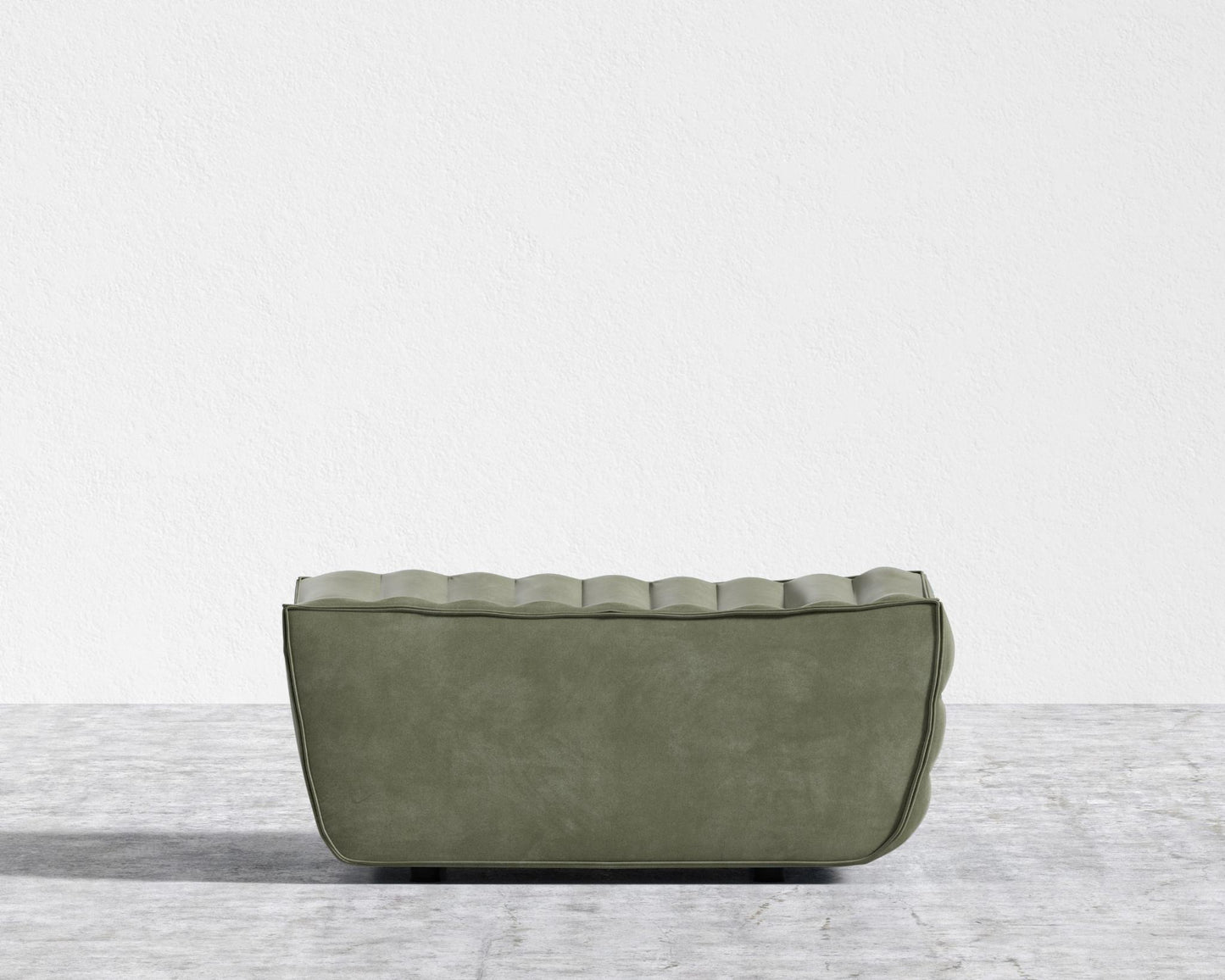 Tanner Ottoman - Venice Vegan Suede - Sage