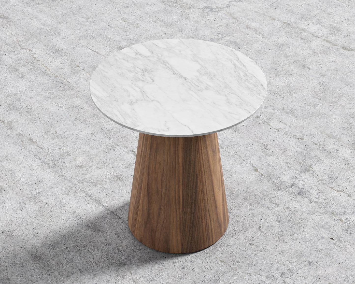 Winston Side Table - White Marble Top