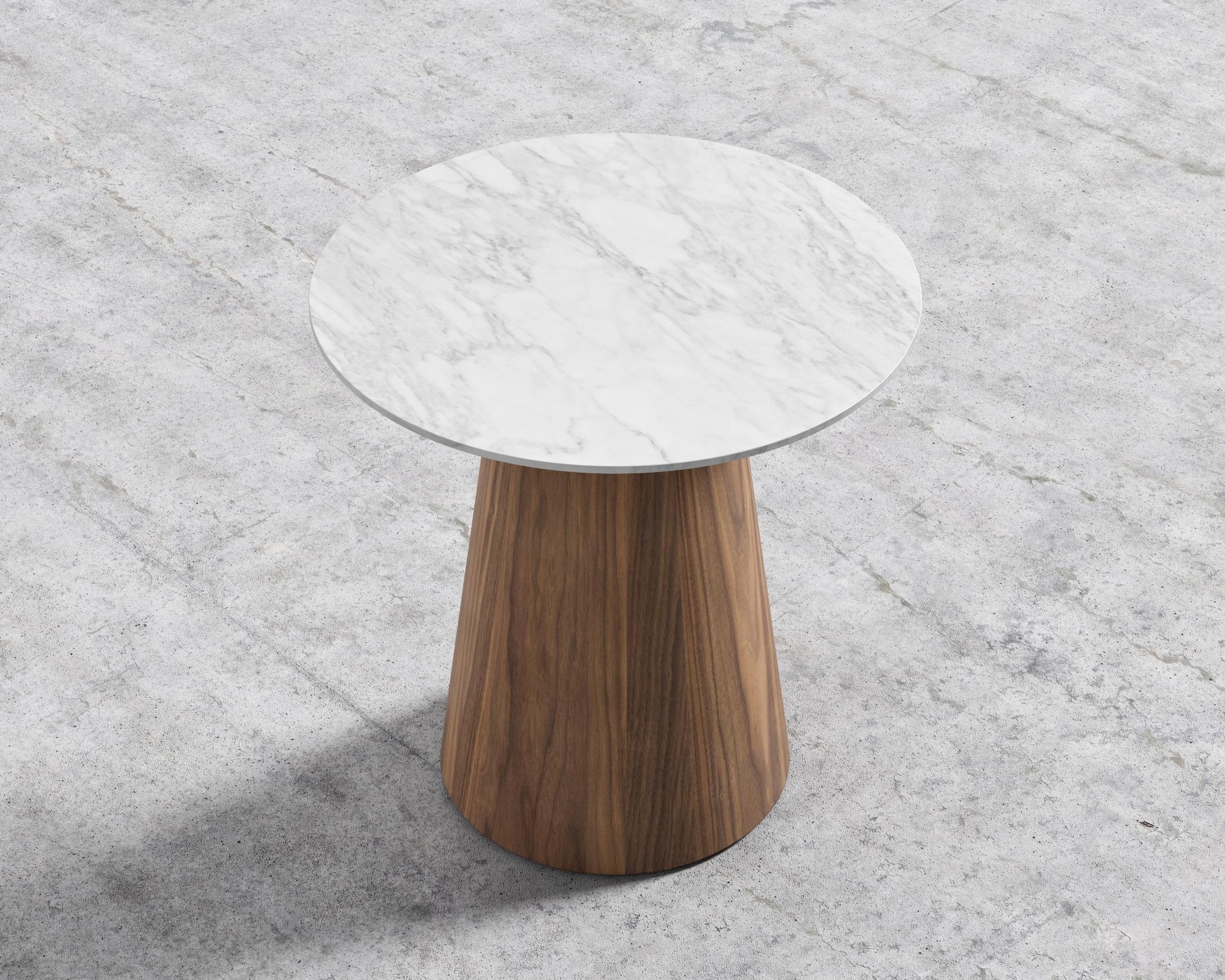 Winston Side Table - White Marble Top
