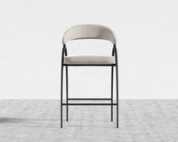 Uma Counter Stool - Plush Velvet - Latte