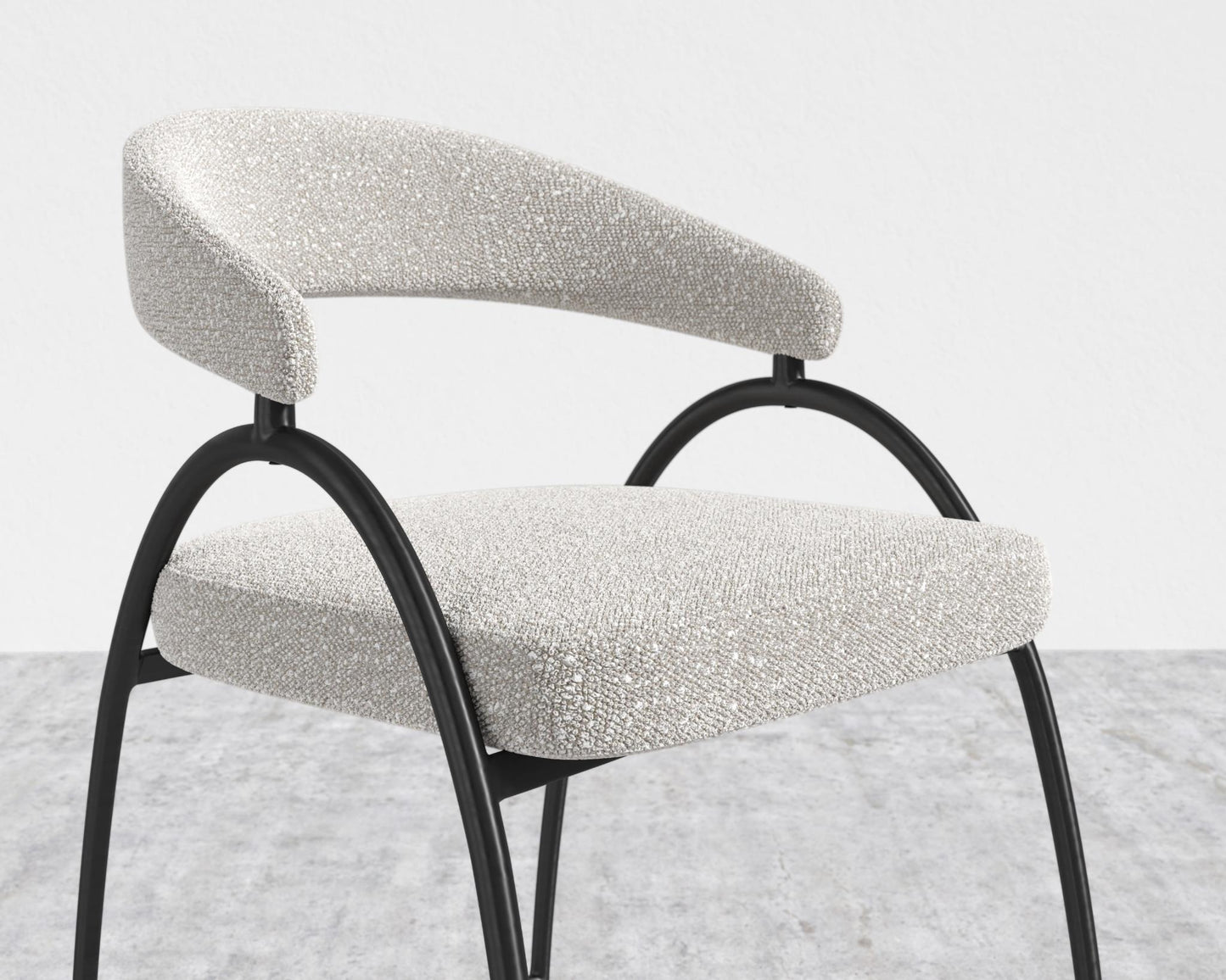 Uma Counter Stool - Chatou Boucle - Pearl