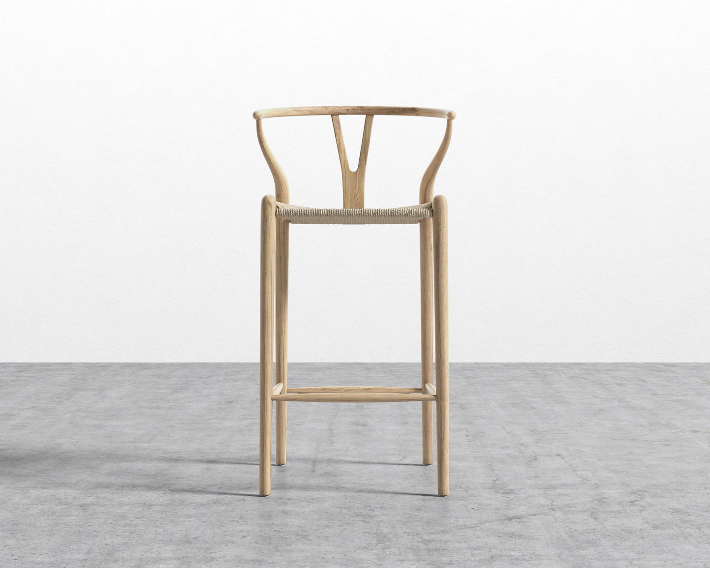 Wishbone Barstool - Natural
