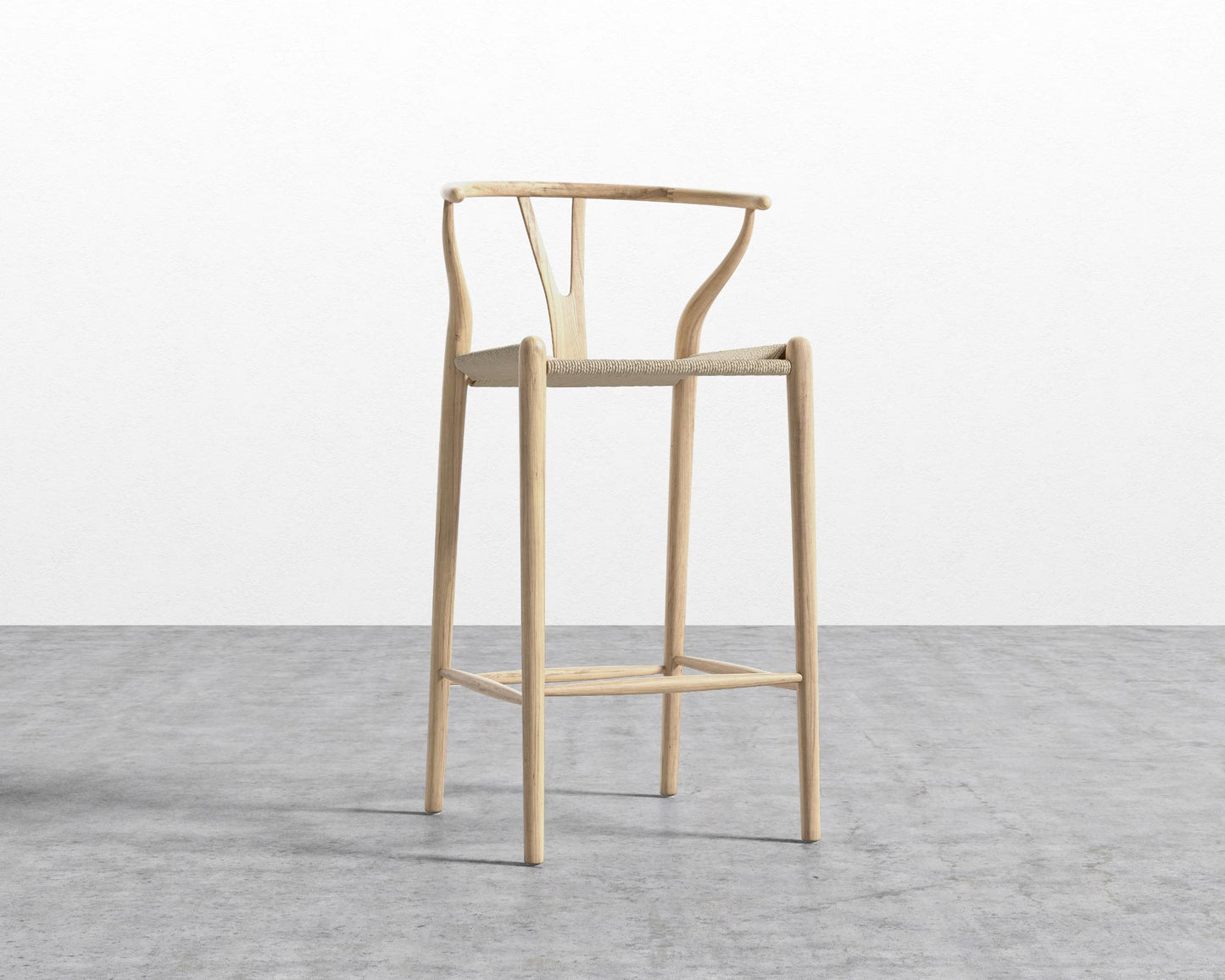 Wishbone Barstool - Natural