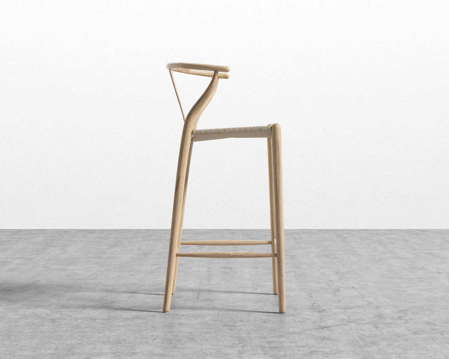 Wishbone Barstool - Natural