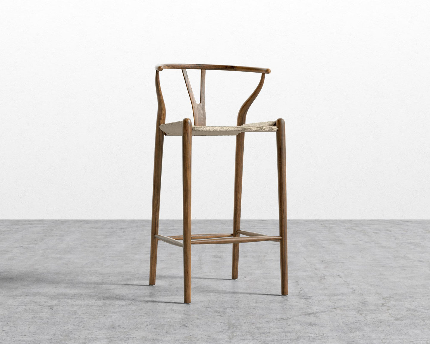 Wishbone Barstool - Walnut