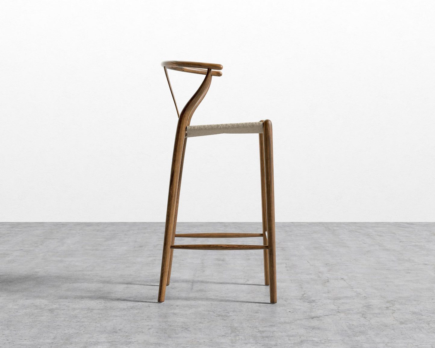 Wishbone Barstool - Walnut